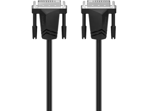 Hama, Hama DVI Anschlusskabel DVI-I 24+5pol. Stecker, DVI-I 24+5pol. Stecker 1.50 m Schwarz 00200706 DVI-Kabel
