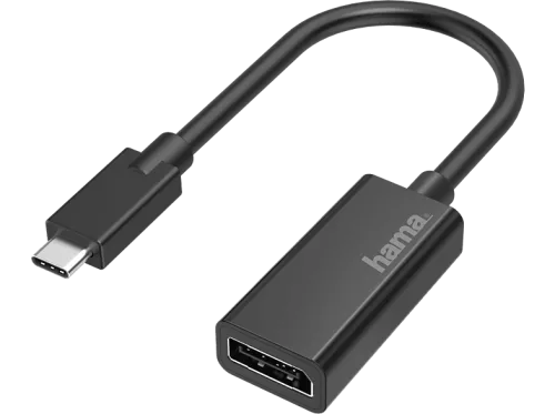 Hama, hama 00200314 Video-Adapter, USB-C-Stecker - DisplayPort-Buchse, Ultra-HD 4K