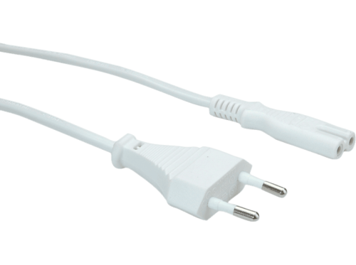 VALUE, VALUE Netzkabel White 19.99.2095 Euro-Flach auf C7 Buchse 1.8m