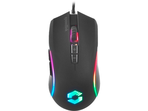 speedlink, Speedlink Gaming-Maus "ZAVOS RGB" Ergonomische Maus mit RGB-Beleuchtung und rutschfester Gummioberfläche