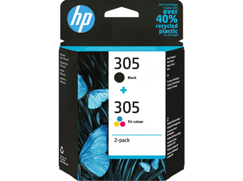HP, HP Tintenpatrone 305 BK/color 6ZD17AE DeskJet 2300/2700 2-Pack