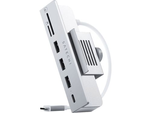 Satechi, "Satechi - ""USB-C Clamp Hub für iMac 24"""""", Silber, One Size"