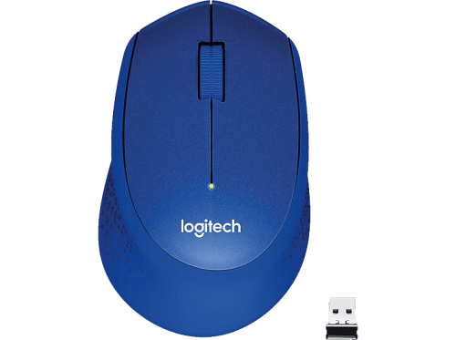 Logitech - M330 Silent Plus -, Blau