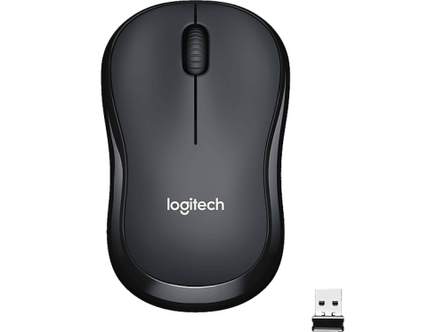 Logitech, Logitech M220 Silent Kabellose Optische Maus Beidhändig 3 Tasten 2.4 GHz Anthrazit