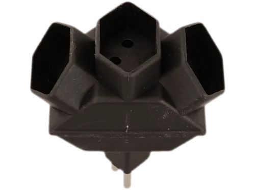 S-Electro, S-ELECTRO Abzweigstecker 04.500.2SZ schwarz, 3xT13