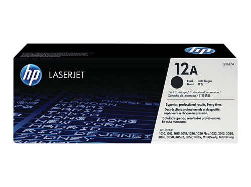 HP, HP Toner-Modul 12A schwarz Q2612A LaserJet 1010 2000 Seiten