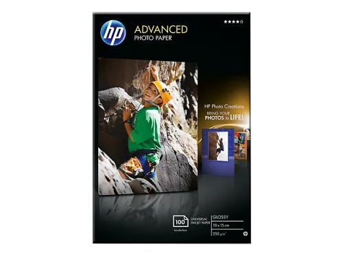 HP, HP Advanced Glossy Photo 10x15cm Q8692A InkJet 250g, randlos 100 Blatt