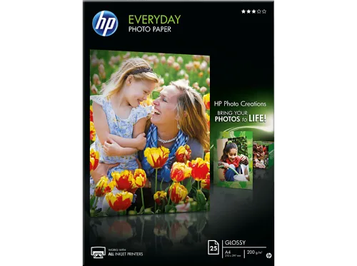 HP, HP Everyday Photo Paper 200g A4 Q5451A InkJet, glossy 25 Blatt