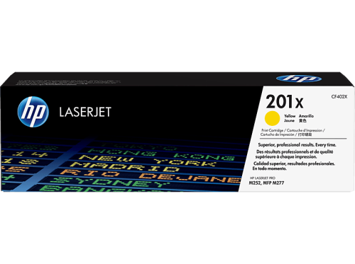 HEWLETT PACKARD, HEWLETT PACKARD - HP Toner-Modul 201X yellow CF402X CLJ Pro M252/MFP277 2300 S., One Size