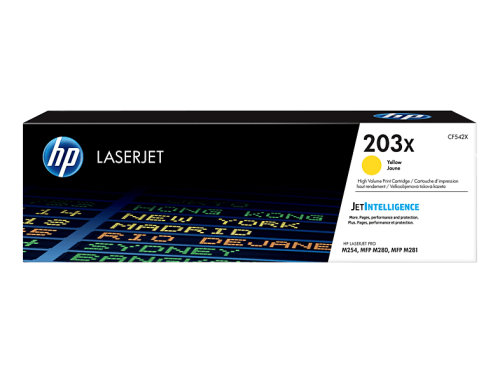 HP, HP Toner-Modul 203X yellow CF542X CLJ Pro M254/MFP M280 2500 S.