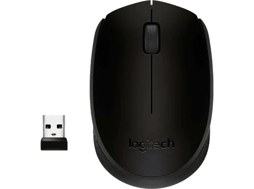 Logitech, Logitech M171 Maus Kabellos, Funk Optisch Schwarz, Grau 3 Tasten 1000 dpi