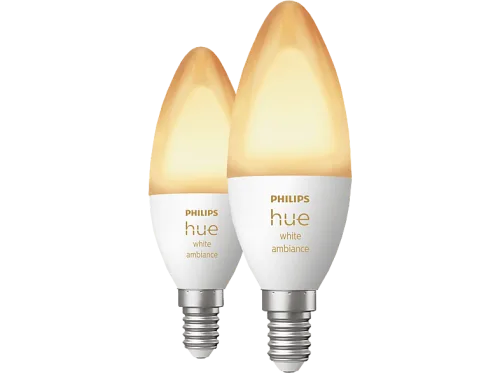 Philips Hue, Philips Hue Spezialleuchtmittel "White Ambian" E14 Kaltweiss  Neutralweiss  Tageslichtweiss  Warmweiss