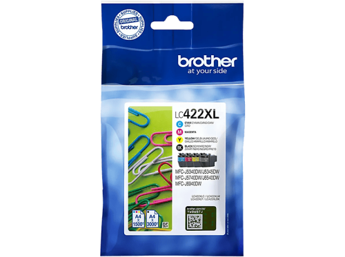 Brother, BROTHER Valuepack Tinte CMYBK LC-422XLVAL MFC-J5340 3000/1500 Seiten