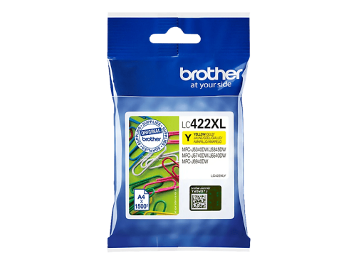 Brother, BROTHER Tintenpatrone HY yellow LC-422XLY MFC-J5340 1500 Seiten