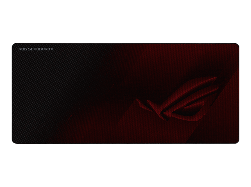 ASUS, Asus ROG Scabbard II Gaming-Mauspad Staubgeschützt, Spritzwassergeschützt Schwarz/Rot