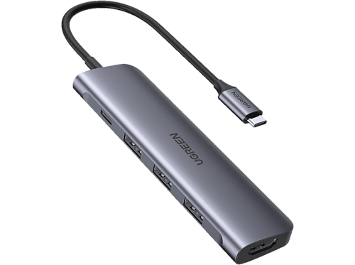 UGREEN, UGREEN USB-C Hub 4in1, Silver 70336 4xUSB-A