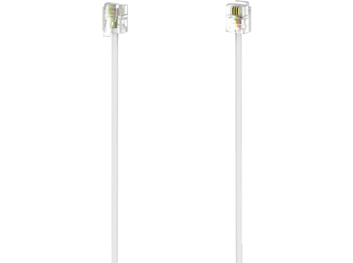 Hama, Hama Telefon (analog) Anschlusskabel [1x RJ11-Stecker 6p4c - 1x RJ11-Stecker 6p4c] 3 m Weiß