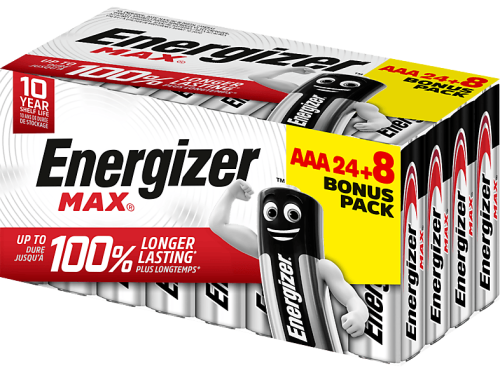 Energizer, ENERGIZER Batterien Max E303711400 AAA/LR03 24+8 St&uuml;ck