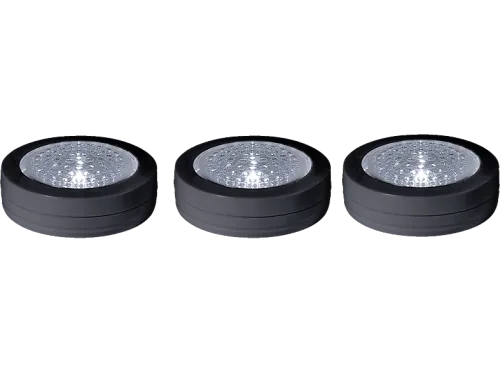 SCHOENENBERGER, SCHOENENBERGER Funktionslicht LED 85.35723 schwarz, selbstklebend 3 St&uuml;ck
