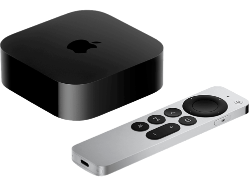 Apple, Apple -  TV,  TV 4K WiFi + Ethernet with 128GB Storage, Black