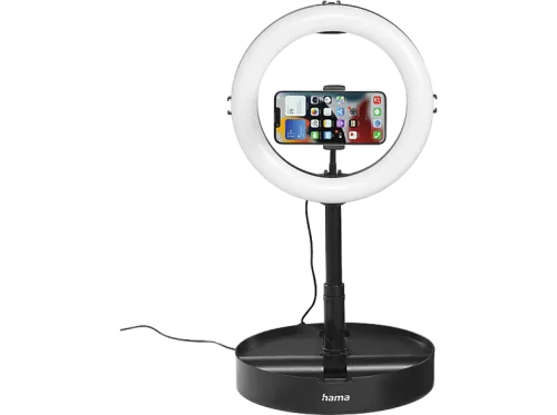 Hama, hama 00004658 LED-Ringleuchte SpotLight FoldUp 102 II, Set für Smartphones, faltbar