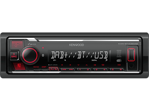Kenwood, Kenwood Autoradio "KMM-BT408DAB, 1 DIN" (Bluetooth Digitalradio (DAB+)  FM-Tuner )