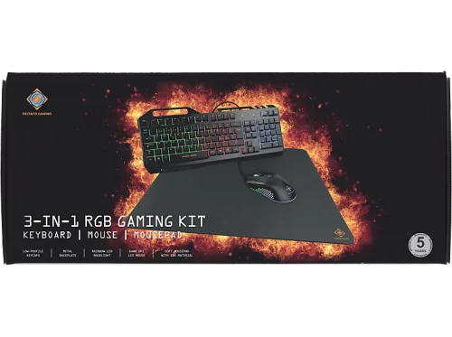 DELTACO, DELTACO 3-in-1 gaming Gear Kit RGB GAM-113-CH black