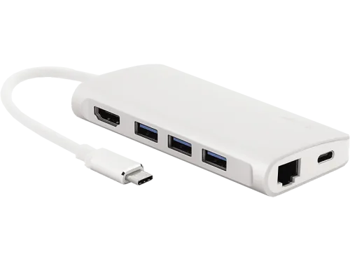 LMP USB-C mini Dock - Dockingstation (Silber)