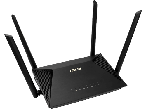 ASUS, ASUS - RT-AX53U WLAN-Router Gigabit Ethernet Dual-Band (2,4 GHz/5 GHz) 4G Schwarz