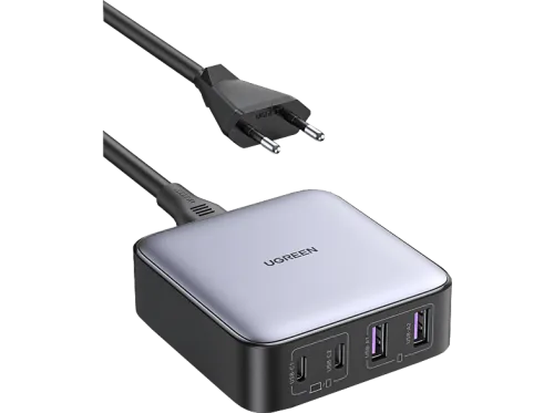 UGREEN, UGREEN USB Desktopcharger Nexode 90747 65W,2xUSB-A+USB-C, Black