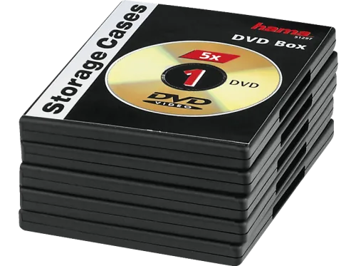 Hama, Hama -  DVD-Box Schwarz 5er-Pack