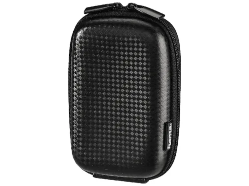 Hama, hama 00023139 Kameratasche Hardcase Carbon Style, 6,5 x 3 x 10,5 cm innen, Schwarz
