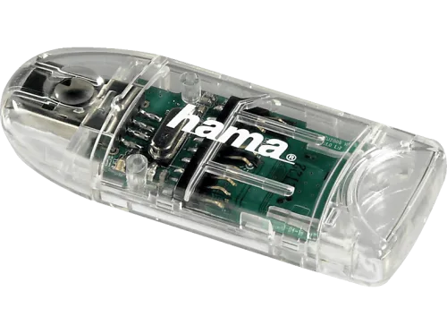 Hama, HAMA USB-2.0-Kartenleser 8in1 91092 SD/microSD, Transparent