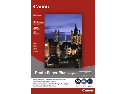 Canon, CANON Photo Paper Plus 260g 10x15cm SG2014x6 PIXMA, semi-glossy 50 Blatt
