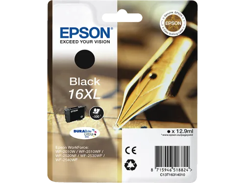 Epson, EPSON Tintenpatrone 16XL schwarz T163140 WF 2010/2540 500 Seiten
