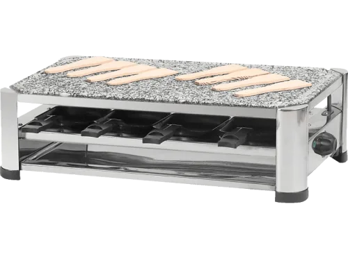 Ohmex, ohmex Raclette "Raclette Grill 4 in 1" 8 Stk. Raclettepfännchen 1.500 W