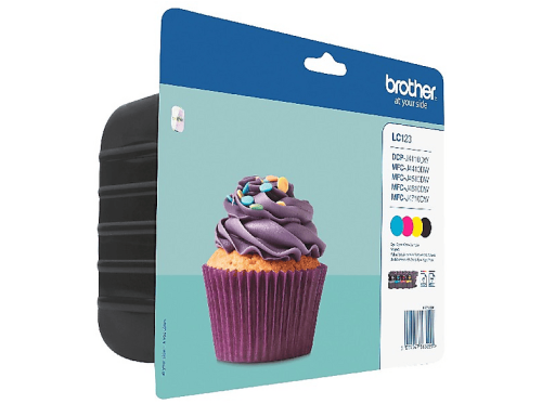 Brother, BROTHER Valuepack CMYBK LC-123VALBP DCP-J4110DW 600 Seiten
