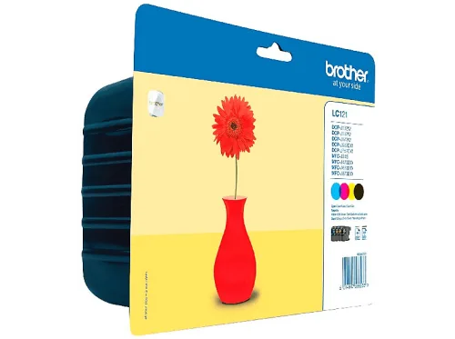 Brother, BROTHER Valuepack Tinte CMYBK LC-121VALBP DCP-J132 300 Seiten