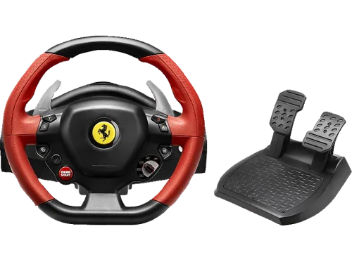THRUSTMASTER, Thrustmaster Ferrari 458 Spider Racing Wheel Gaming Rennlenkrad – PC Gaming Controller – schwarz