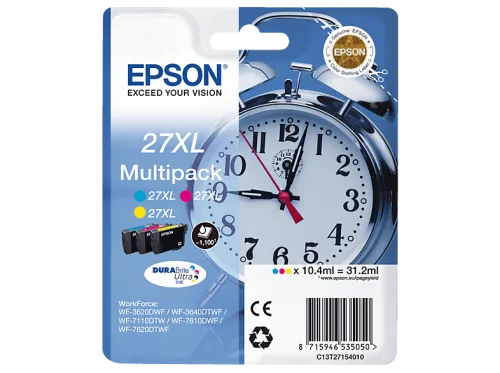 Epson, EPSON Multipack Tinte XL CMY T271540 WF 3620/7620 1100 Seiten