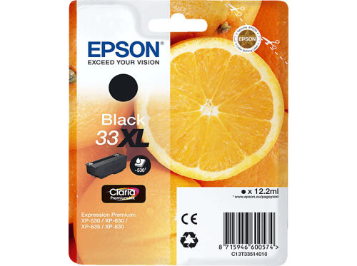 Epson, EPSON Tintenpatrone XL schwarz T335140 XP-530/630/830 530 Seiten