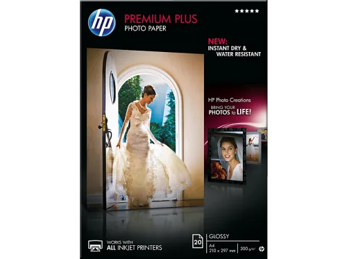 HP, HP Premium Plus Photo Paper A4 CR672A InkJet 300g, glossy 20 Blatt