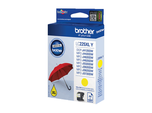 Brother, BROTHER Tintenpatrone yellow LC-225XLY MFC-J5620DW 1200 Seiten