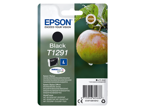Epson, EPSON Tintenpatrone schwarz T129140 Stylus SX420W 11.2ml
