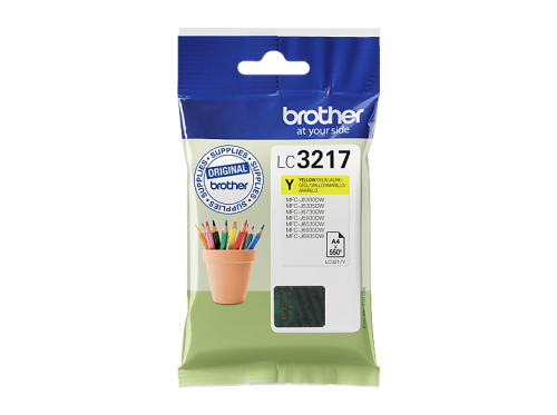 Brother, BROTHER Tintenpatrone yellow LC-3217Y MFC-J6530DW 550 Seiten