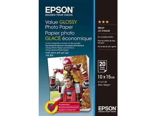 Epson, EPSON Value Photo Paper 10x15cm S400037 InkJet 183g 20 Blatt