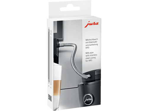 Jura, JURA Milchschlauchset mit Edelstahlummantelung zu HP3 Metallschlauch – JURA Zubehör Professional