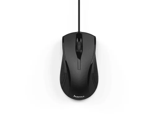 Hama, hama 00182602 Optische 3-Tasten-Maus MC-200, kabelgebunden, Schwarz