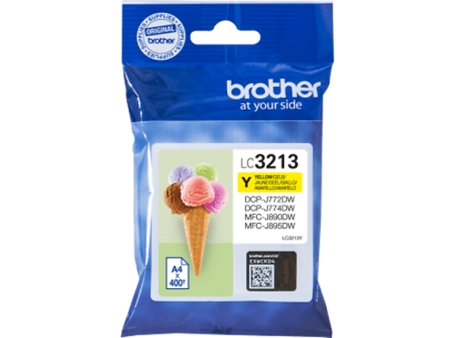 Brother, BROTHER Tintenpatrone yellow LC-3213Y DCP-J774DW 400 Seiten