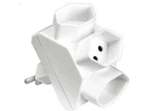 S-Electro, S-ELECTRO Abzweigstecker 04.500.1WS weiss, 3xT13